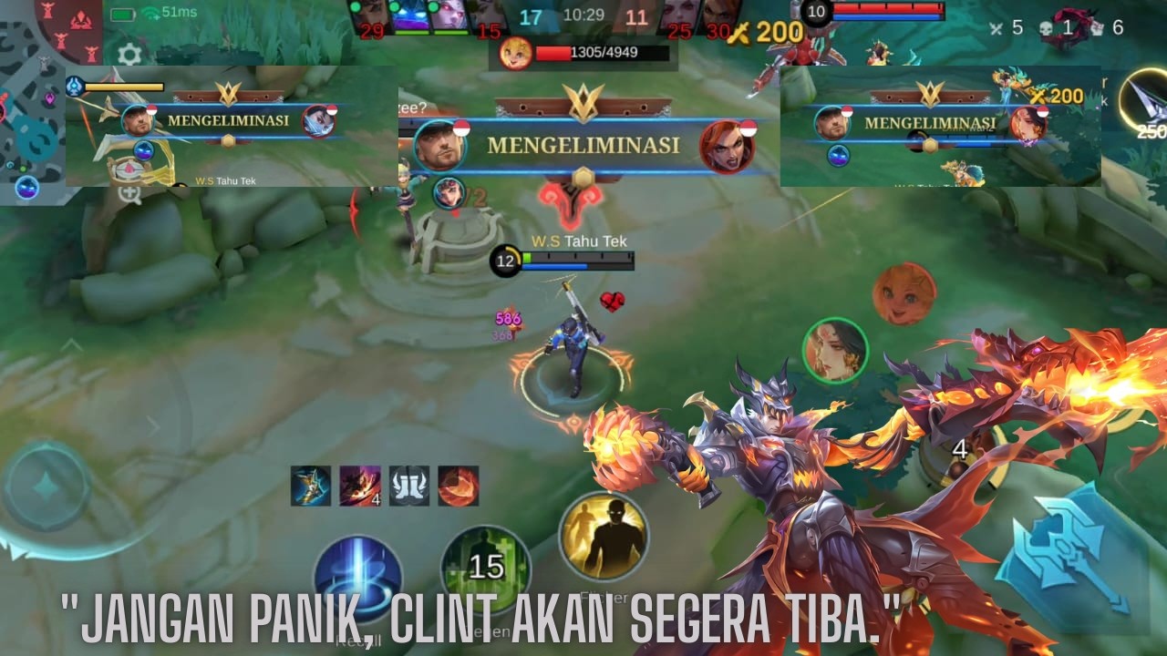 MOBILE LEGENDS!!! CLINT, the power of team