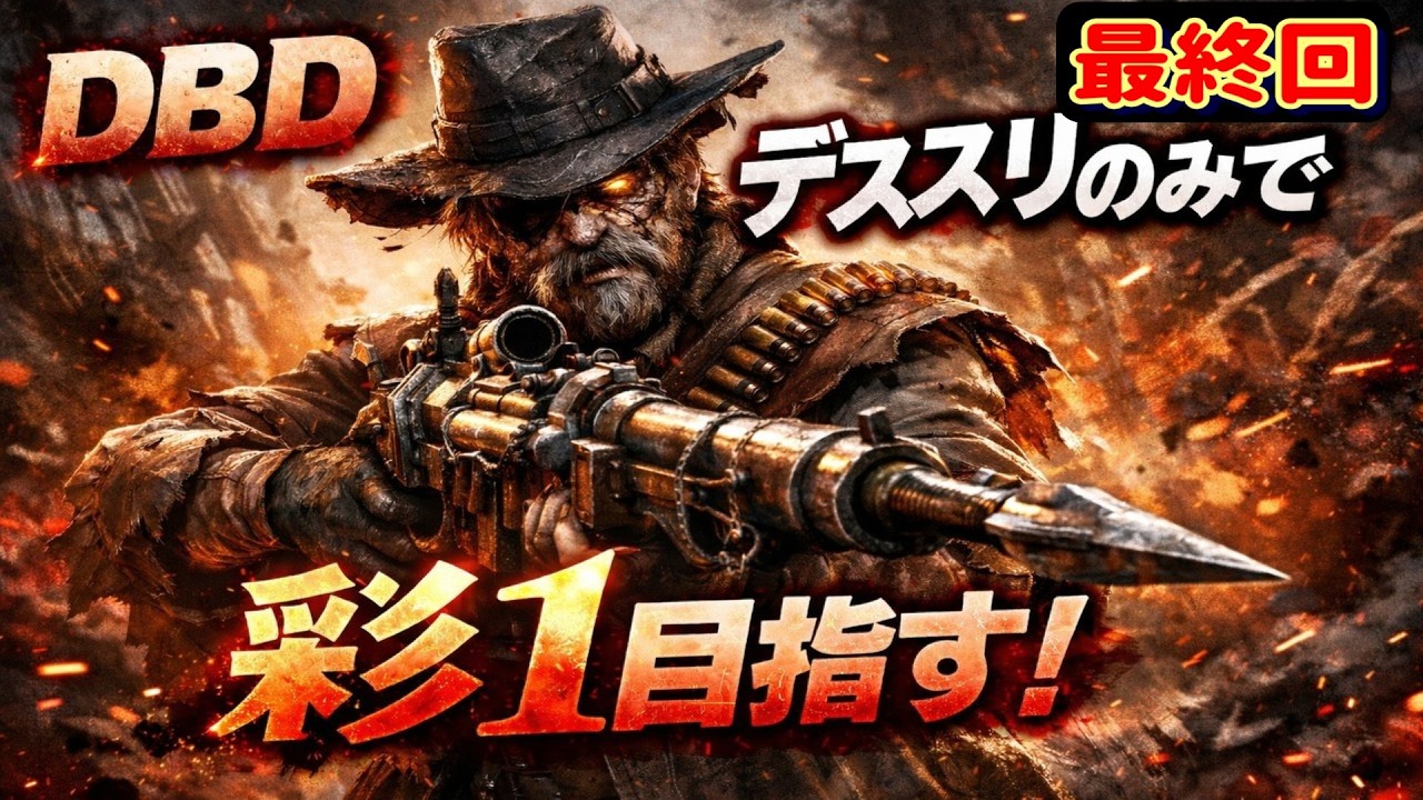 【DBD】デススリンガーのみで彩１目指す！！　最終回【実況】
