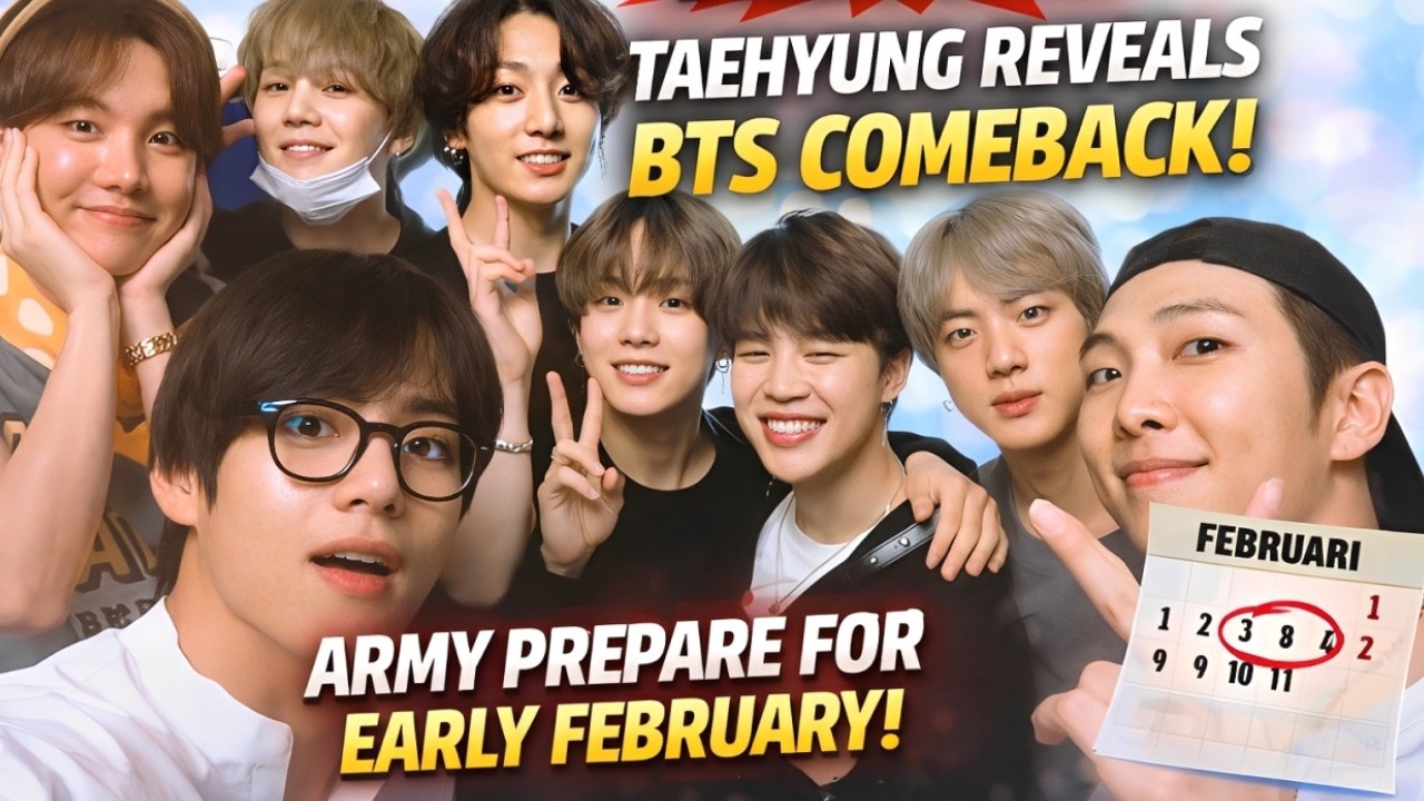 Taehyung Finally Reveals BTS's Comeback Schedule, ARMY Ready to Go Wild in Early February!