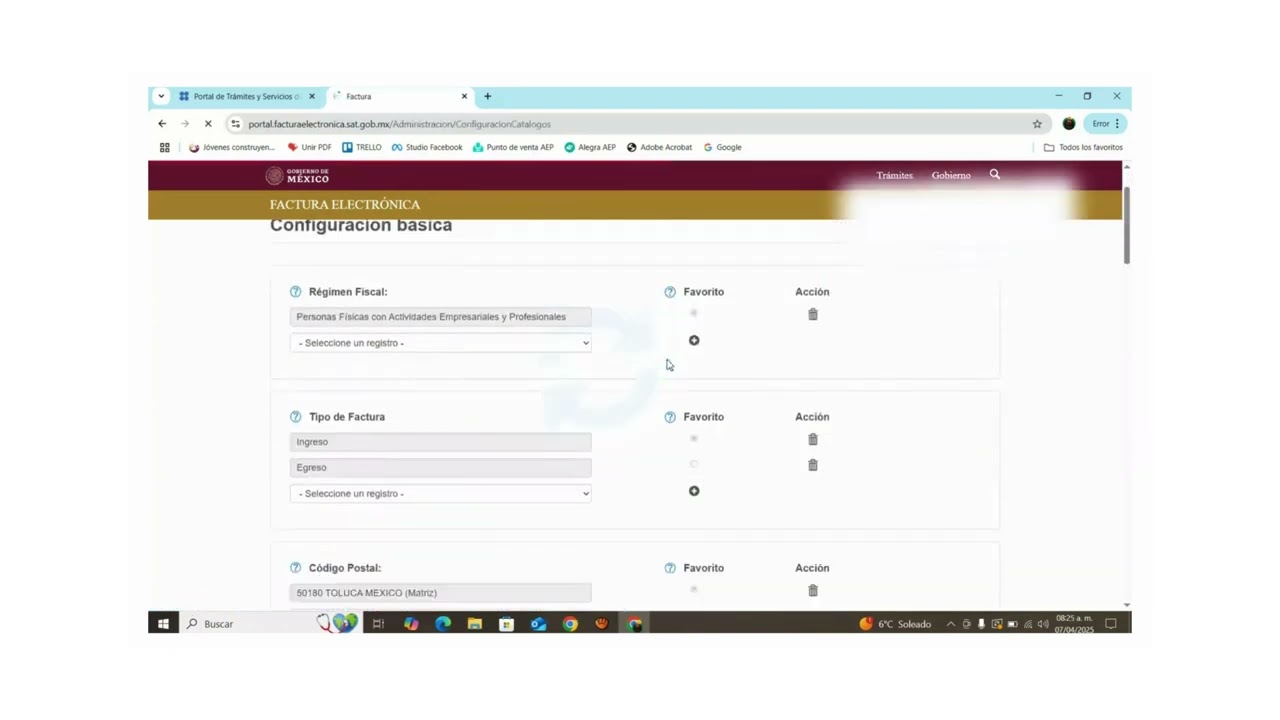 Como hacer una factura electr&oacute;nica (CFDI) en el portal del SAT 2025