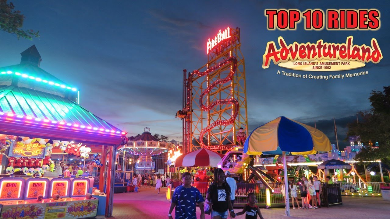 Top 10 Rides at Adventureland (NY)