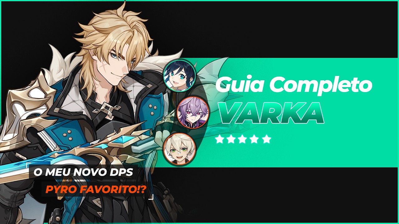 MEU NOVO DPS PYRO FAVORITO!? Pera, que? - GUIA DO VARKA - GENSHIN IMPACT #genshinimpact #varka
