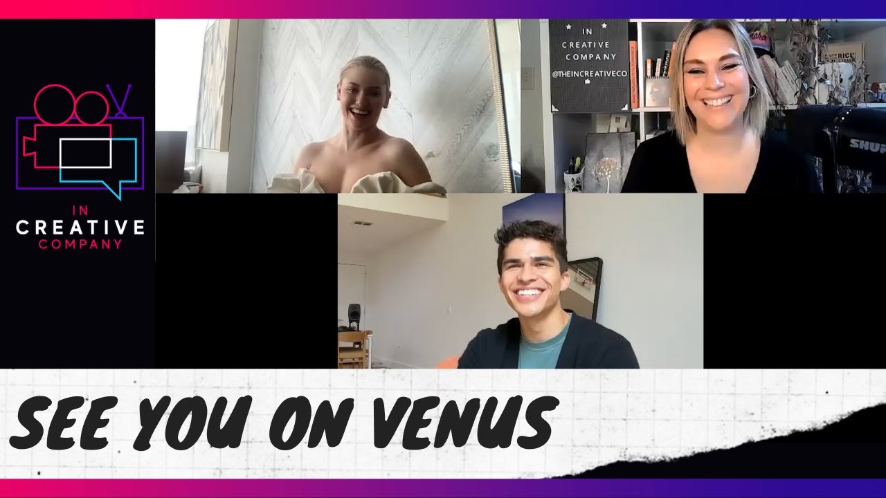 See You on Venus with actors Alex Aiono and Virginia Gardner