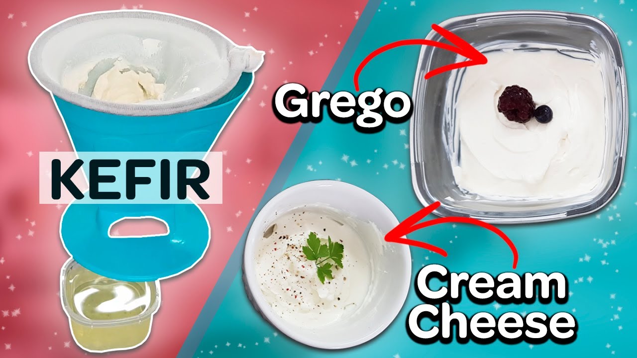KEFIR: COMO FAZER GREGO E CREAM CHEESE - TAMIRES MOTA