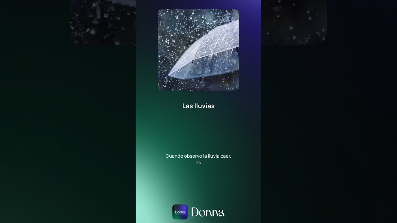 LLUVIA – Poema Original