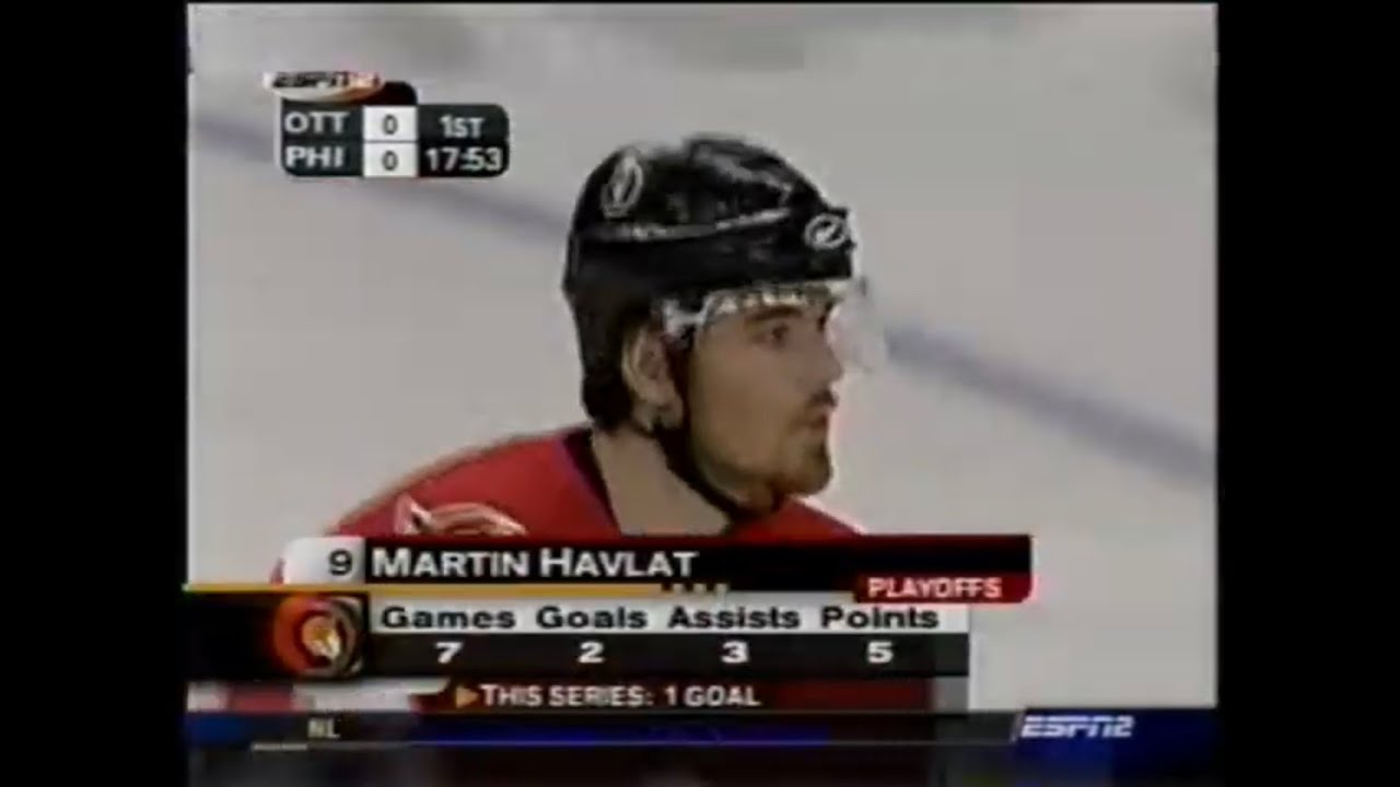Ottawa Senators at Philadelphia Flyers (Game 3) - April 29, 2003 - Tony Amonte, Marian Hossa