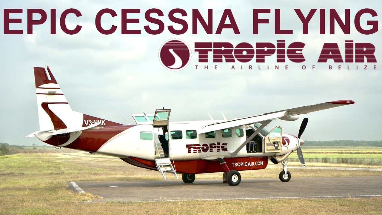 EPIC Copilot Flying in Belize – TROPIC AIR – San Pedro to Orange Walk – Cessna 208B Caravan