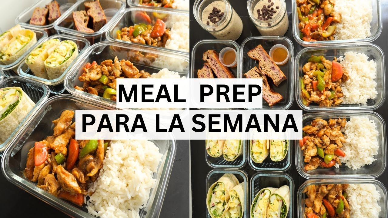 Meal Prep Fácil: 12 Platos Listos en 4 Días | Desayunos, Almuerzos y Cenas Saludables