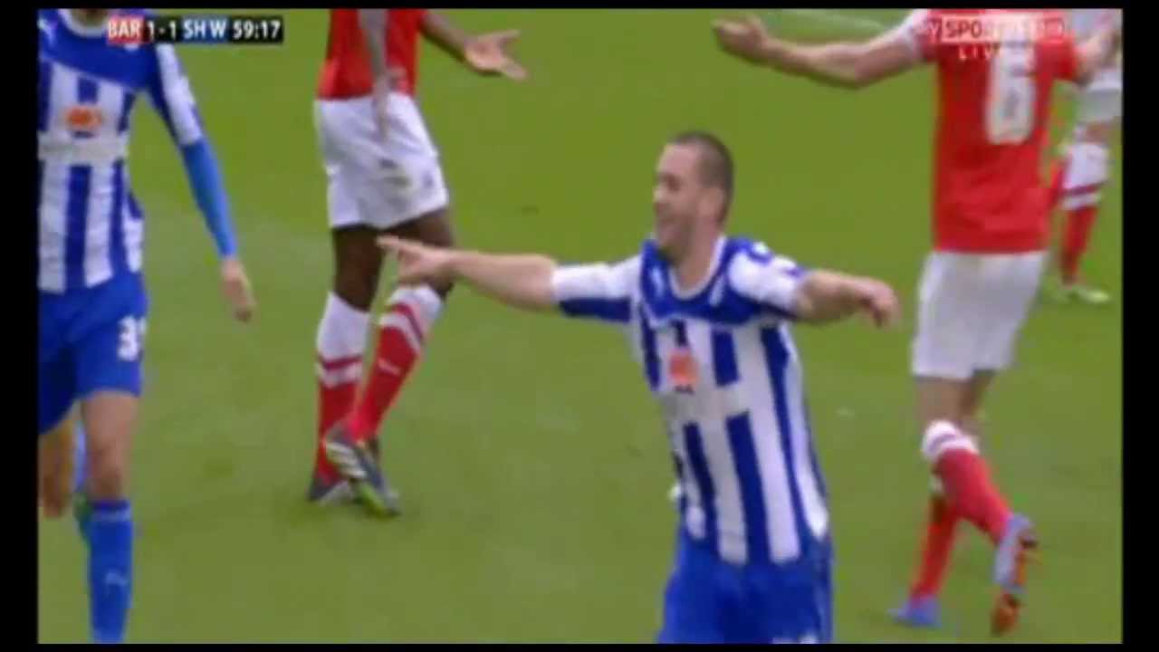 Owls fans erupt as Fryatt smashes home against Barnsley