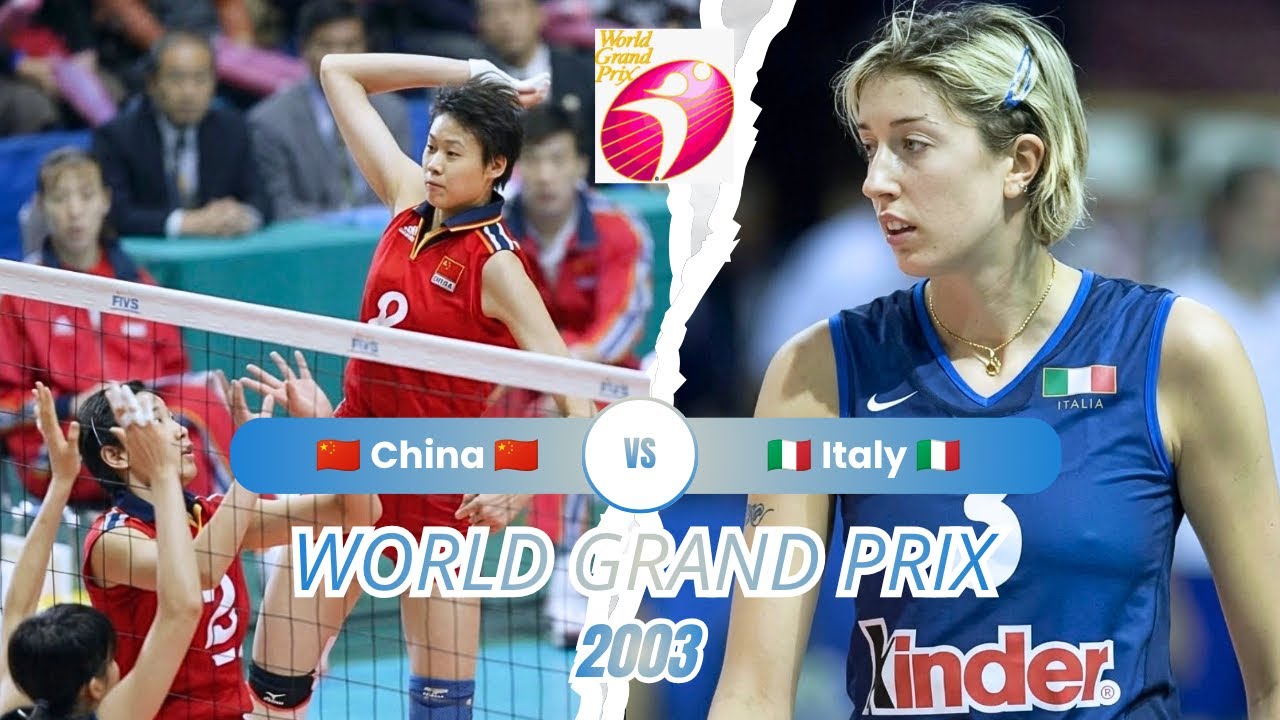 2003 🇨🇳 China vs Italy 🇮🇹 🏐 Women Volleyball 🏐 FIVB World Grand Prix