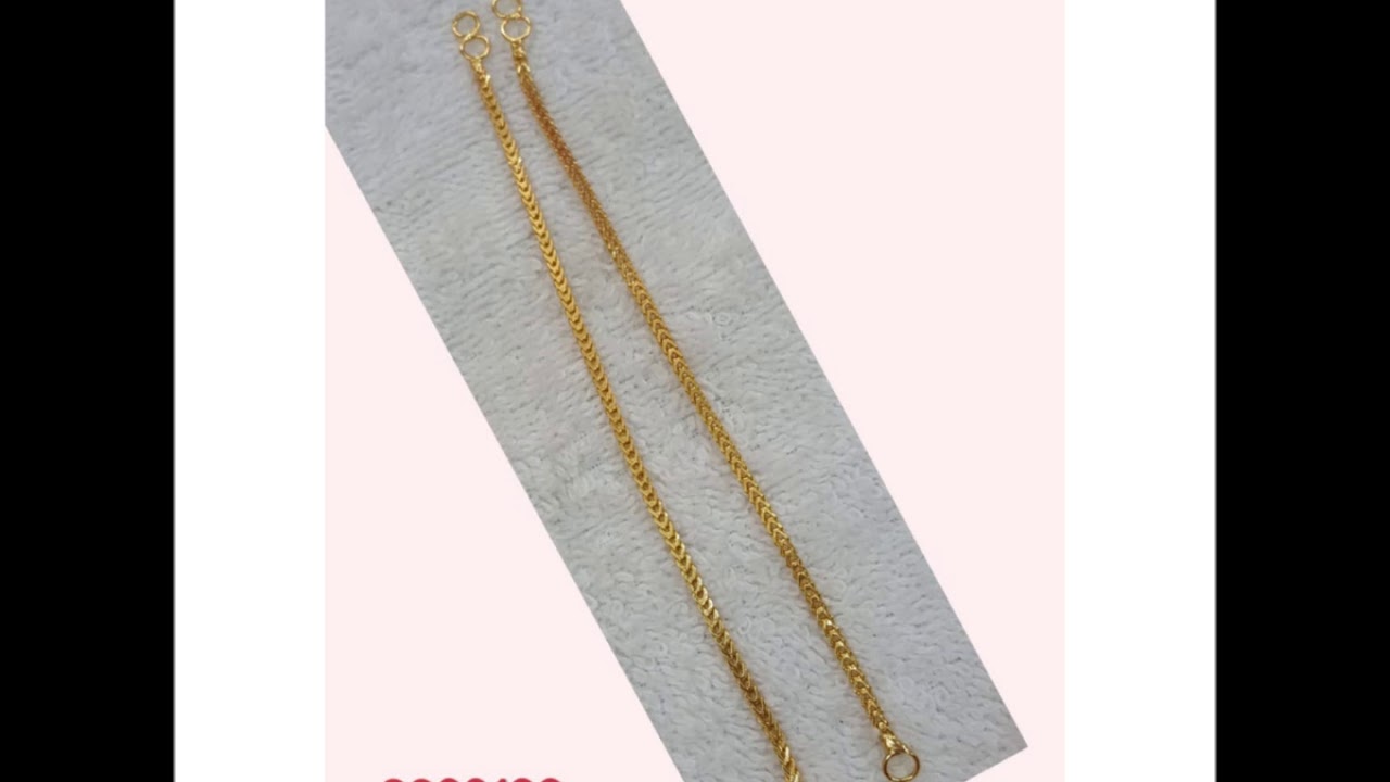 ARTIFICIAL IMPON 1GM GOLD PLATED MATTAL{EAR CHAINS}