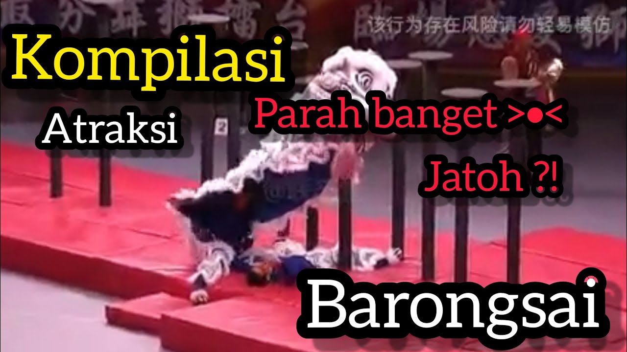 Kompilasi Atraksi Barongsai Jatuh - Tien Lung Lion Dance Channel