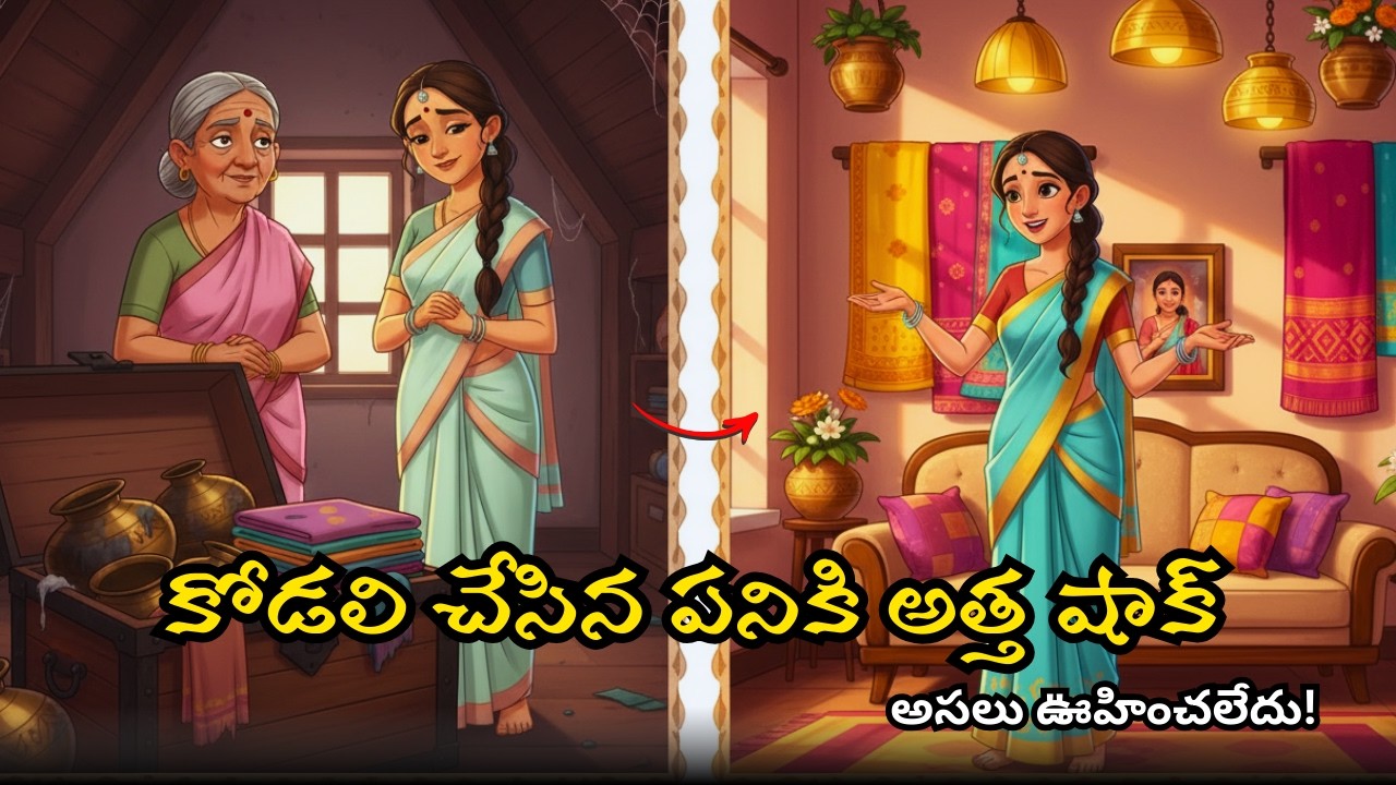 పాత వస్తువులకు కొత్త జీవితం | అత్త & కోడలి | Telugu Moral Story | Kids Inspiration | Neethi Kathalu