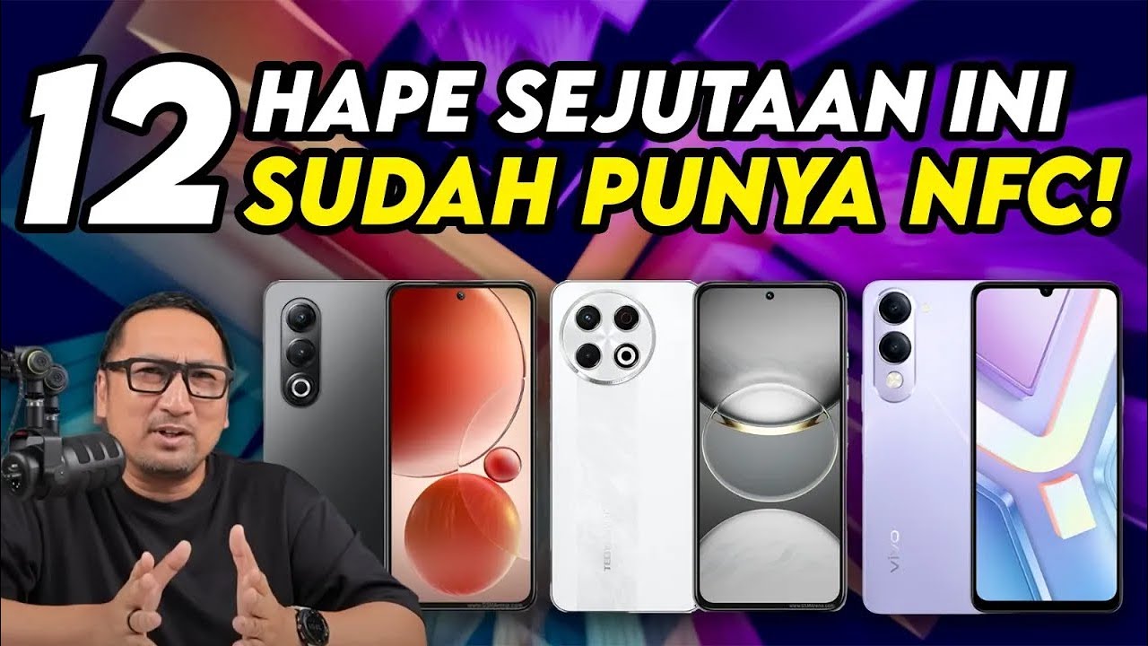 12 Hape Murah 1 Jutaan, Punya NFC - Rekomendasi Pertengahan Tahun 2025