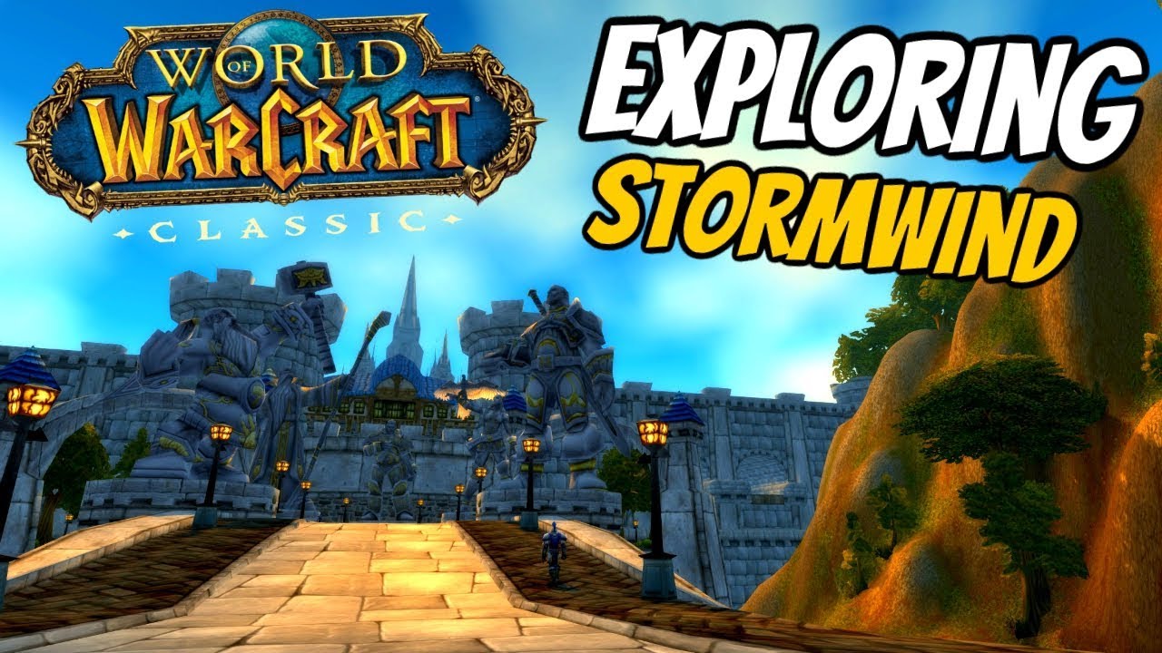 Exploring Stormwind City Classic WoW Beta | World of Warcraft Classic
