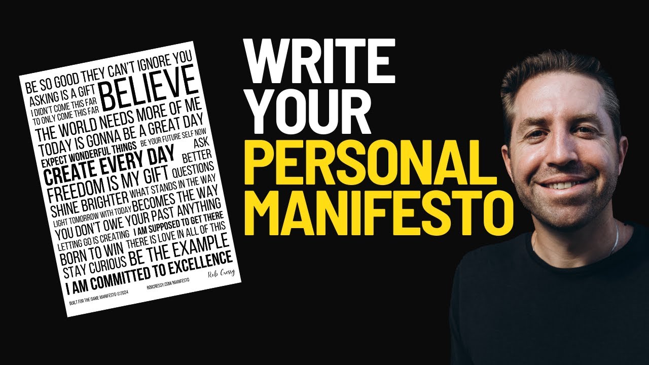 I Wrote A Personal Manifesto. Here's How You Can Too.