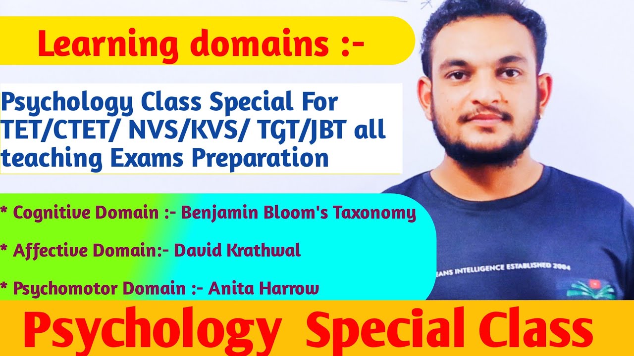 Learning Domains :-Cognitive domain :- Benjamin Bloom's Taxonomy | Affective Domain | Psychomotor