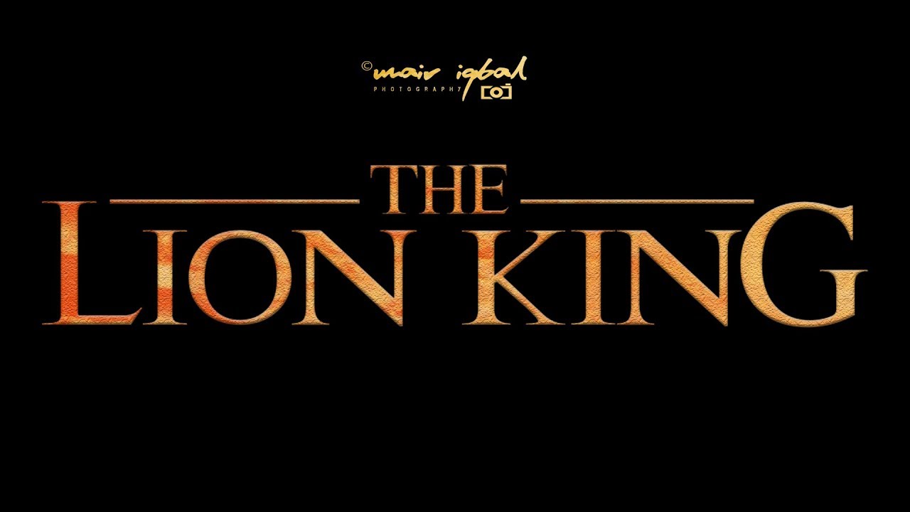 How to create | The Lion King | Movie Title | Adobe Photoshop CC Tutorial