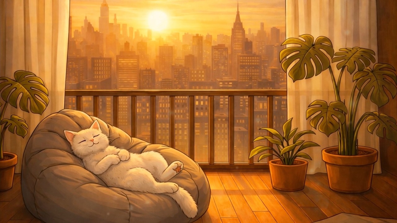 Calm Room 🌿 Soft Focus Lo-fi for Relax & Reading