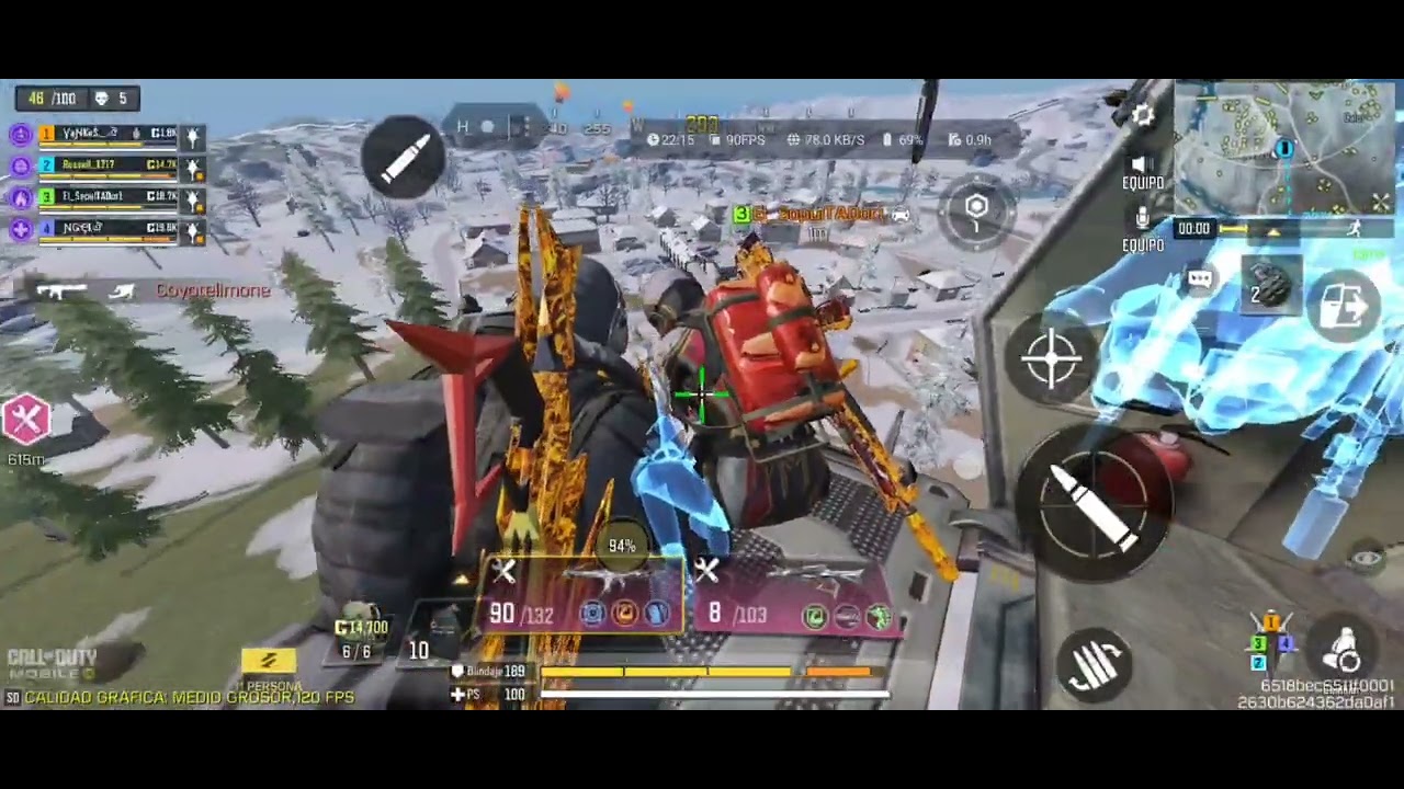 Ganando en Squad Battle Royale COD MOBILE 2026. Like y suscríbete. 