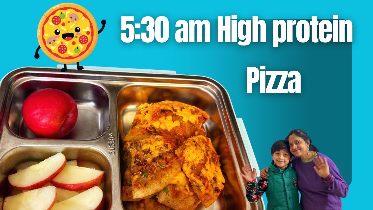 High Protein Masoor Dal Pizza | Healthy Pizza Without Maida | Kids Lunchbox / Snack Idea