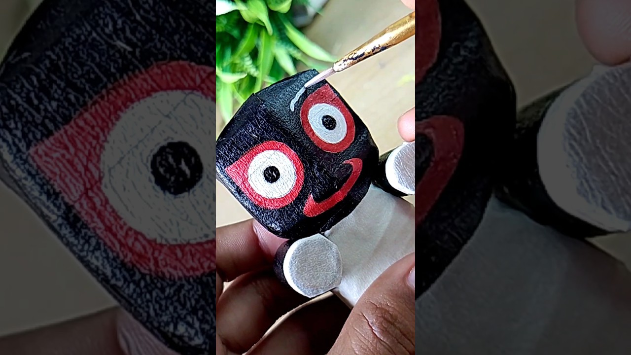 Jagannath making with cardboard 🙏🌸 #jagannath #jaijagannath #rathyatra2024 #art #shorts #short