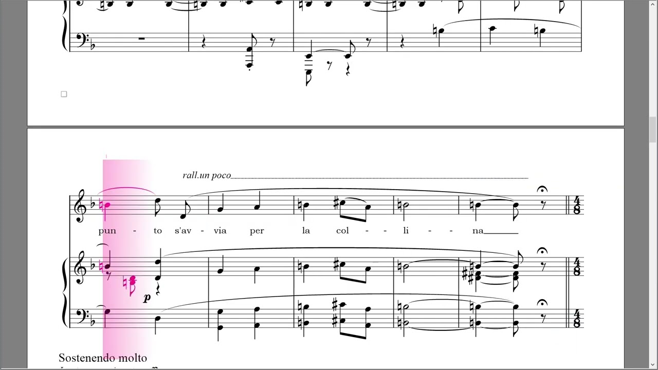 Un bel dì vedremo ある晴れた日に（オペラ『蝶々夫人』より）ヴォーカル＆ピアノ楽譜（ヘ長調）自動演奏