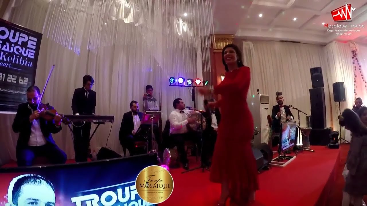الفنانه الاستعراضية زازا(ZAZA)شعبي مصري رقص ربوخ تونسي ،(مجموعه موزاييك) artiste tunisien