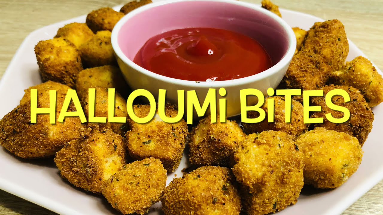 Halloumi Bites | Crisp Breaded Halloumi Cheese Bites | A Fabulous Quick & Super Easy Appetizer |
