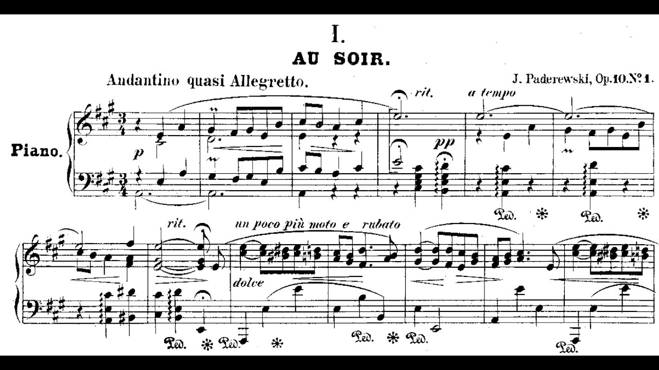 Ignacy Jan Paderewski - Album de Mai, Op.10 (1883)