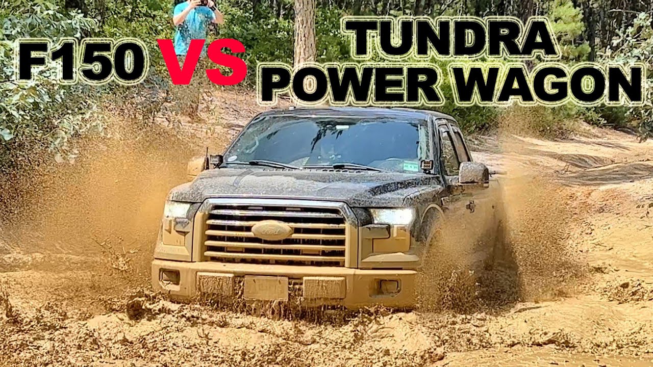 F150 vs Tundra vs Power Wagon Extreme Water Mud Crossings 4x4 Off Road Challenge!!!