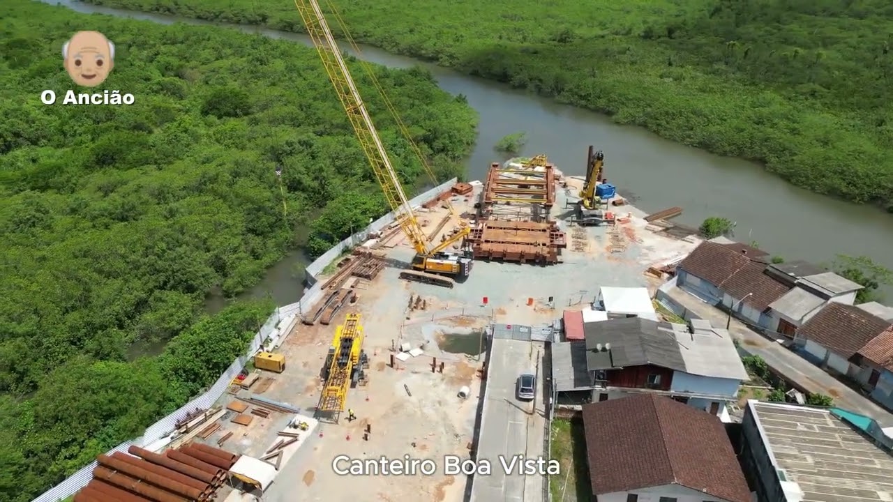Ponte Joinville -  Atualização 005 - 05/01/2025  - #dronevideo #joinville #imagensaereas