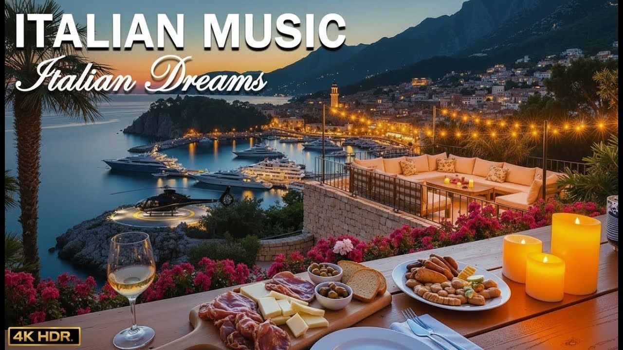 Sunny Morning in Italy 🎶 Romantic Mediterranean Guitar Music & Peaceful Scenery 4K