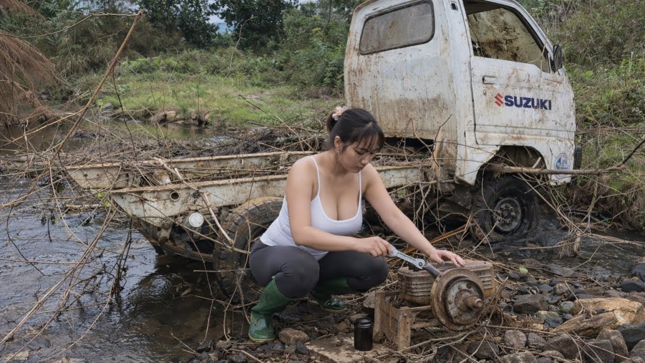 FULL VIDEO: Restoring an old KIA car that was abandoned for many years, can it still run?