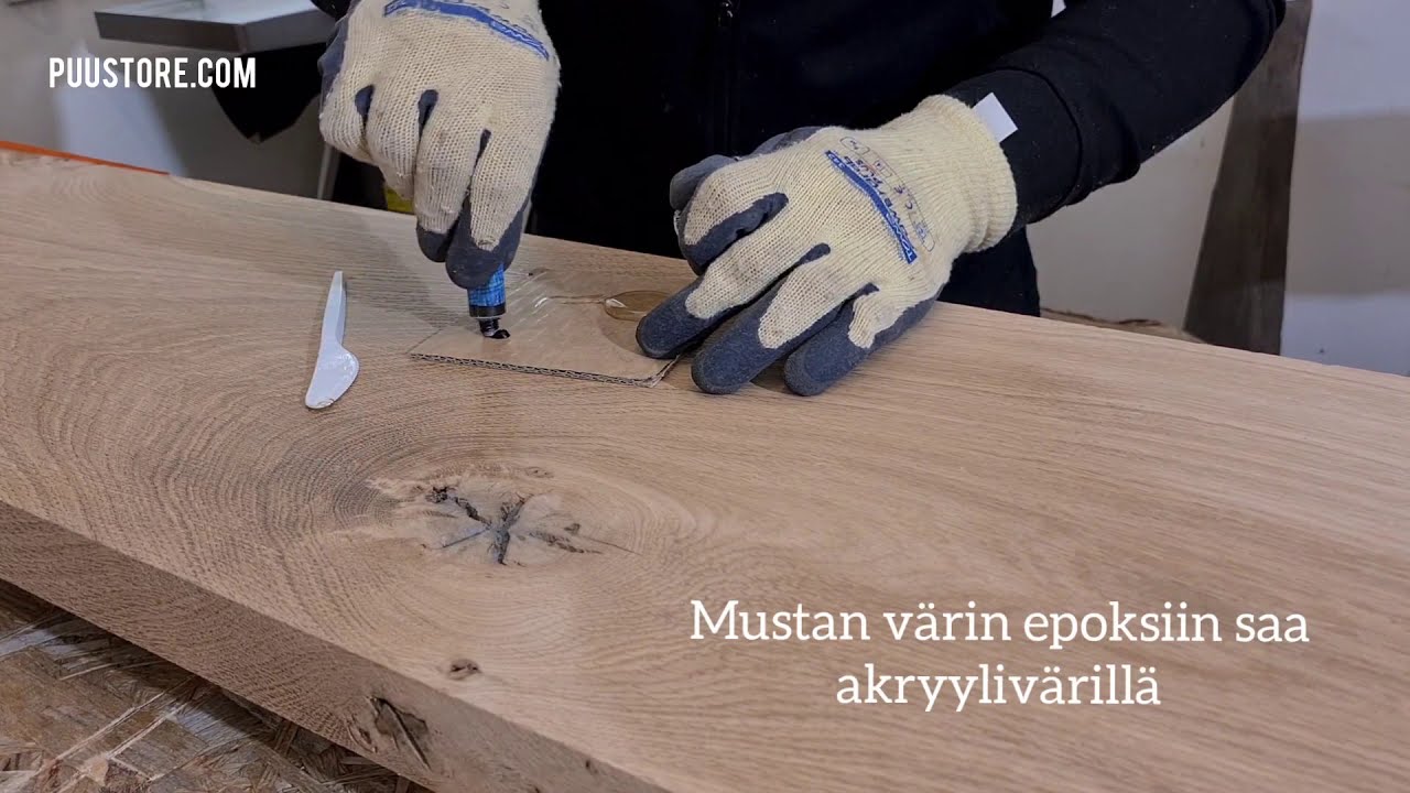 N&auml;in t&auml;yt&auml;t oksakohdat ja halkeamat epoksilla