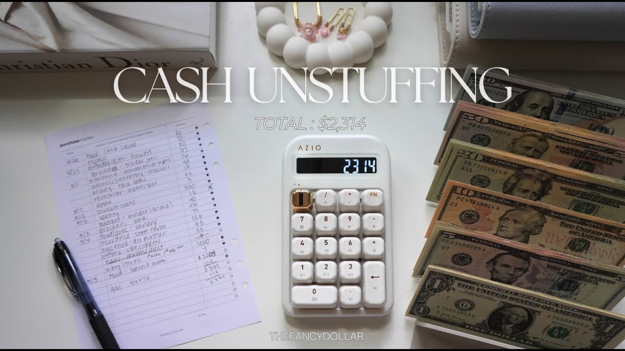 CASH ENVELOPE UNSTUFFING | $2,314