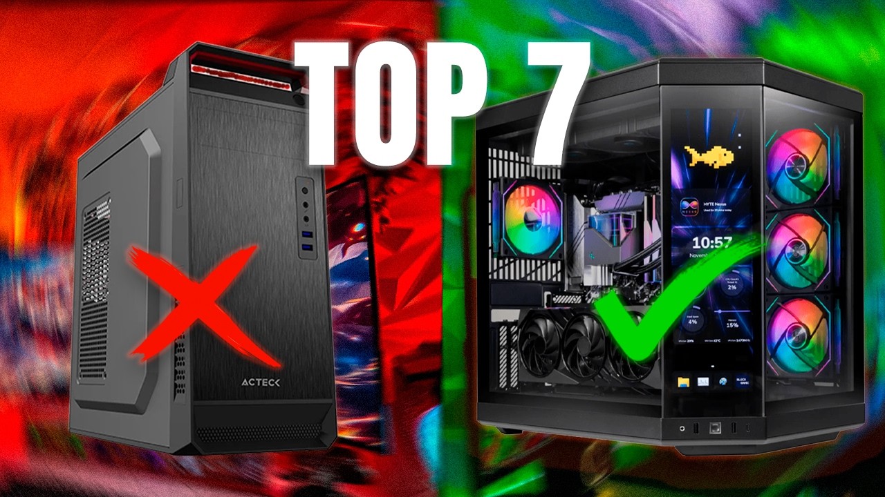 Los 7 MEJORES Gabinetes para PC en 2026 | RENDIMIENTO, DISEÑO y PRECIO!