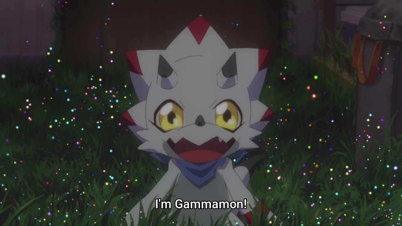 Gammamon being adorable Episode 01