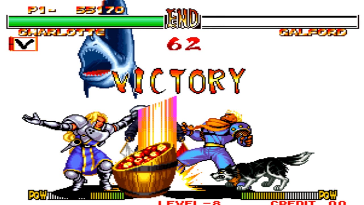Samurai Shodown 2 - Charlotte (Arcade) Level 8