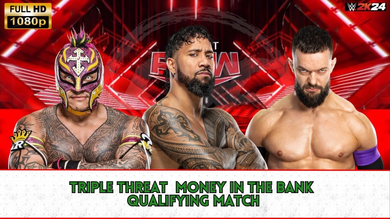 Rey Mysterio vs Jey Uso vs Finn Bálor - Triple Threat Match | WWE2K24 | GameCity