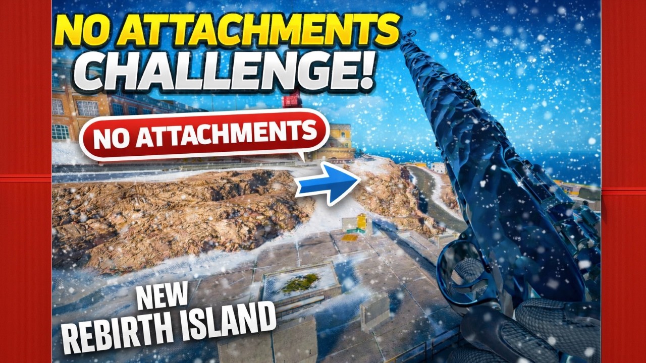 NO ATTACHMENTS CHALLENGE na New Rebirth Island! | KAR98/C9