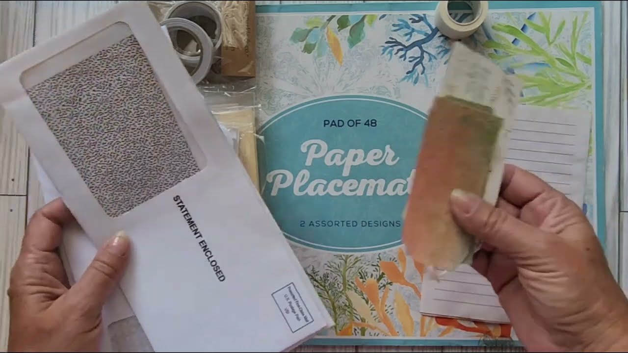 Sea Side Journal made out of envelopes Pt 1