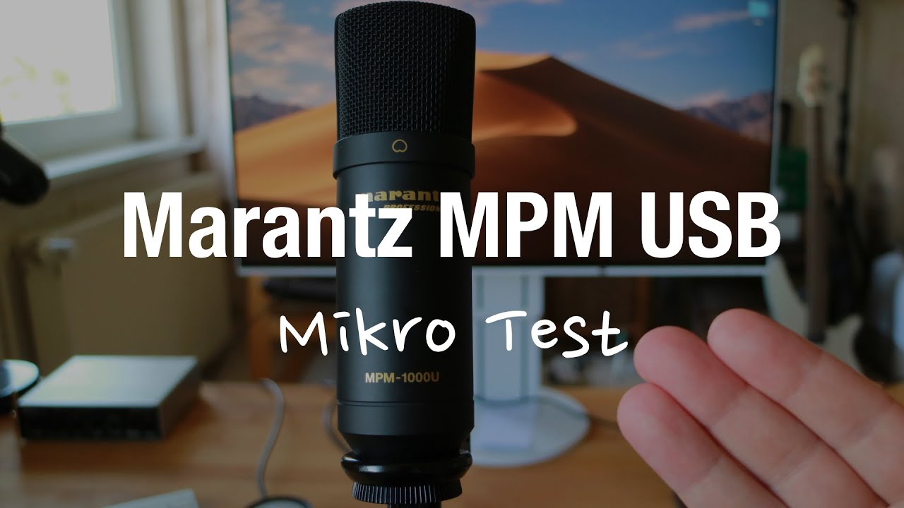 Marantz MPM-1000U USB Kondensator Mikrofon Test