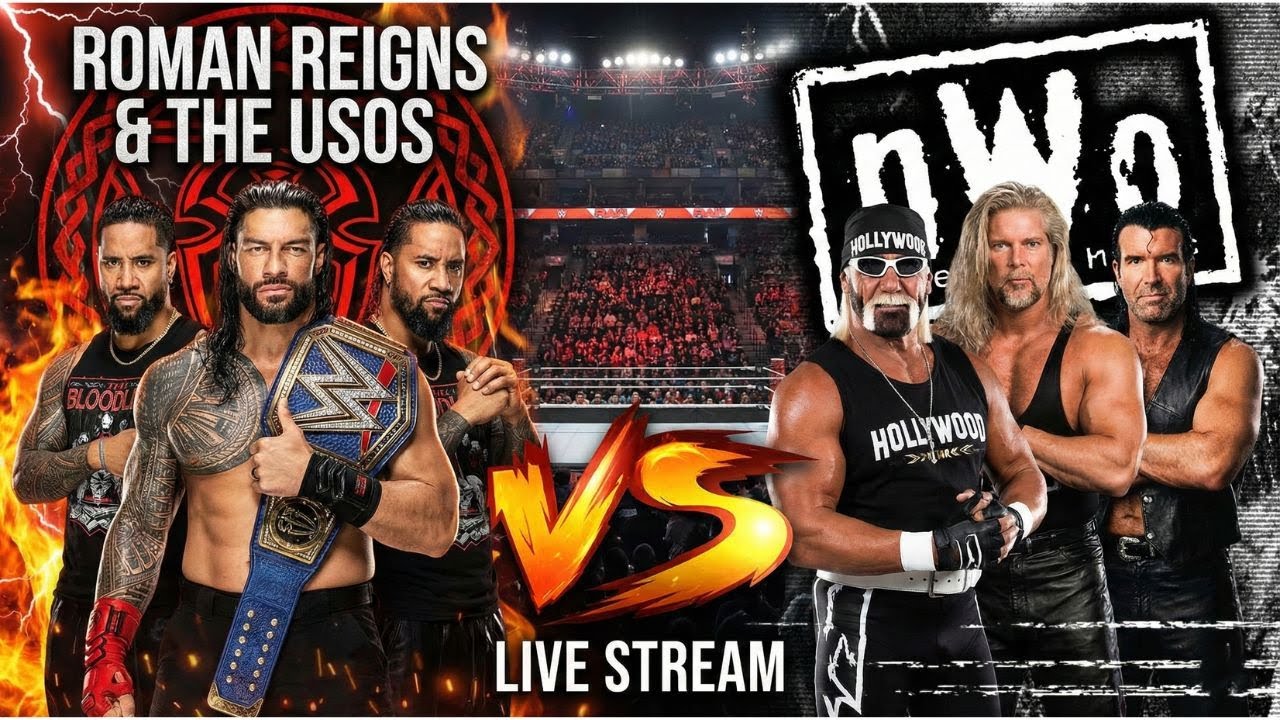 Roman Reigns & Usos vs Hogan, Nash & Hall |WWE 2K25 #verticallive #wwe2k25 #shorts