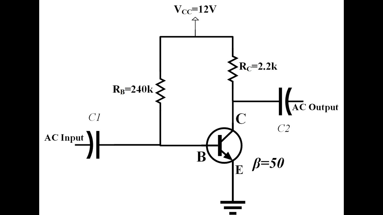 Elektronik Ders 30 BJT Transistör Sabit Beyz (Fixed Biased) DC Analizi