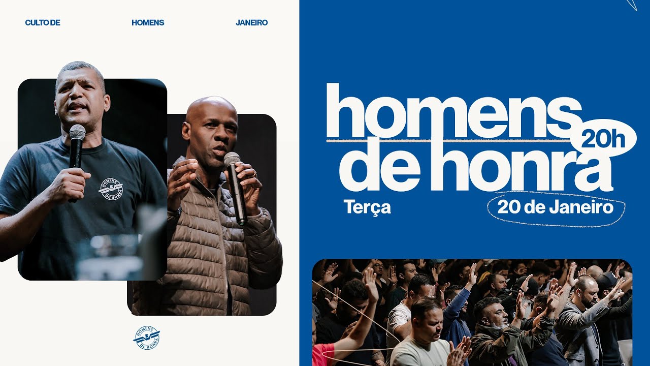 Culto ao vivo - HOMENS DE HONRA | Cristã Mundial