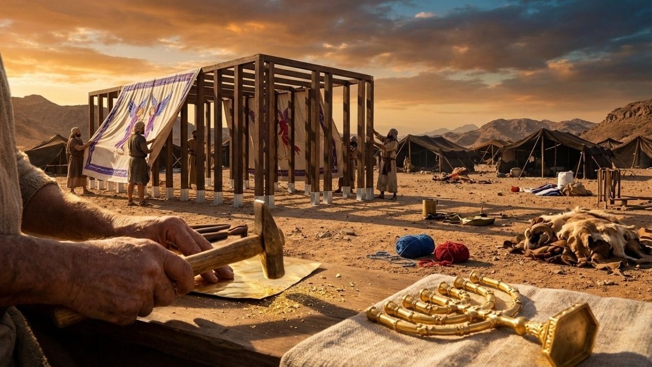 The Tabernacle of Moses Commanded by God Explained (AI Reconstruction)