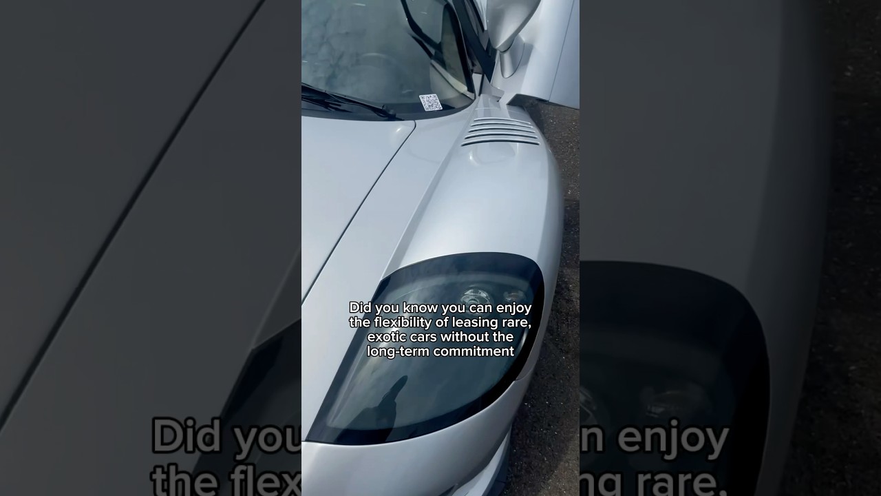 Did you know you could lease a rare exotic car?