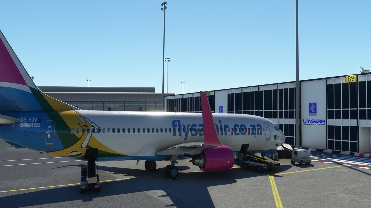 Microsoft Flight Simulator FALA-FAOR FlySafair PMDG Boeing737-800