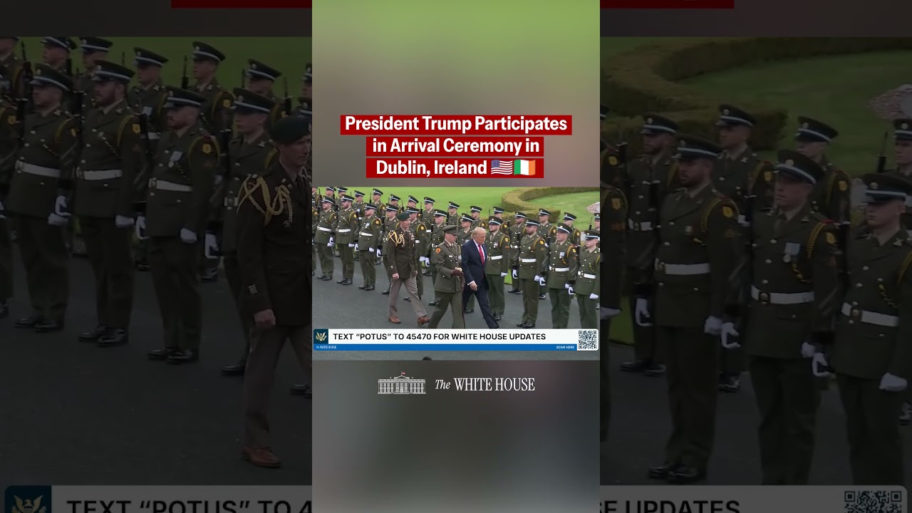 President Trump has arrived in Dublin for a bilateral meeting! 🇺🇸🇮🇪